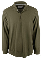 Southern Tide Men's Skipjack Pique 1/4 Zip Pullover Sweatshirt Heather Amazon Moss Small